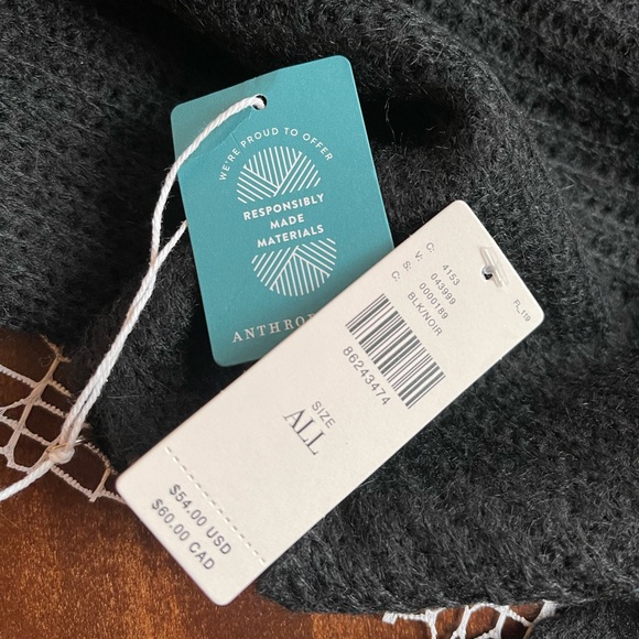 Anthropologie NWT Extreme fringe 137” “responsibly & sustainably made”scarf - Picture 8 of 10